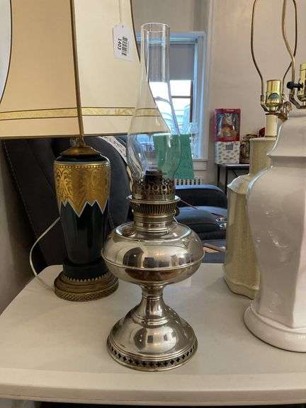 Rayo oil lamp w/ nickel finish