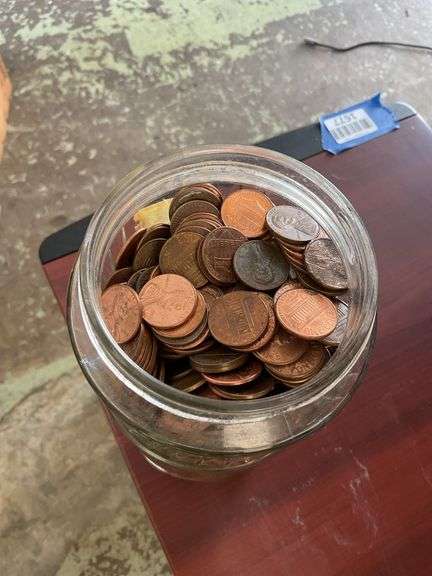 Jar of pennies