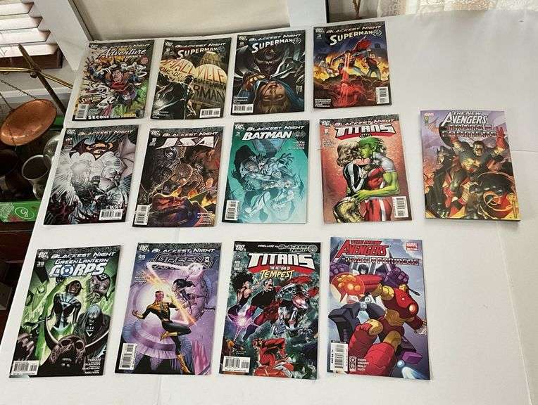 Comic books including: Superman, Batman, Titans