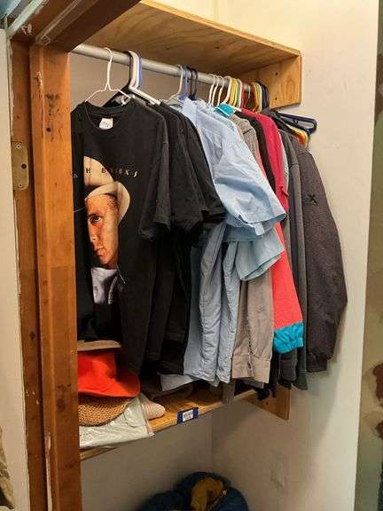 Vintage t-shirts, work shirts, hats and misc clothing