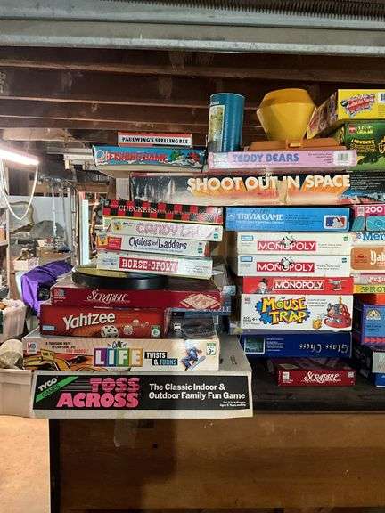 Large lot of vintage games