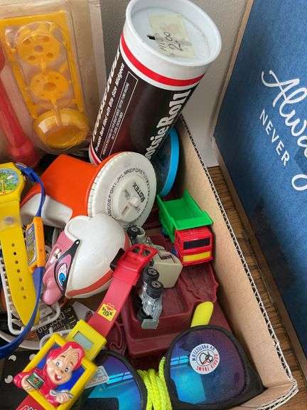 Collectible toys lot including character watches