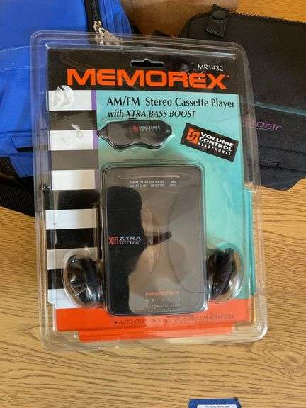 Memorex personal AM/FM/Cassette player in package and 2 portable cd players