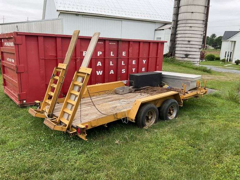 1996 Cross country manufacturing standard equipment company trailer 16 ft x 8 ft
