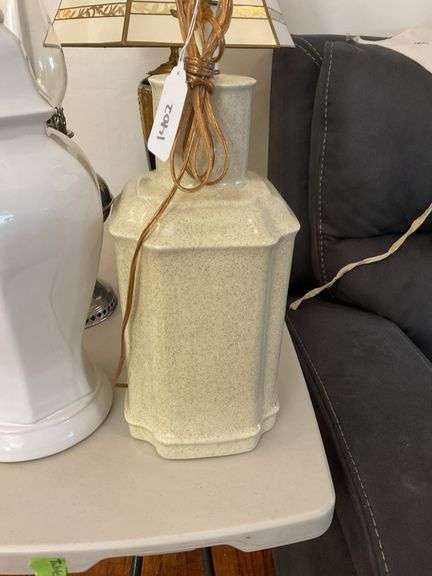Two ceramic table lamp bases