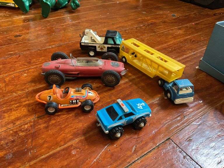 1970s toy cars including: Buddy L, Stomper, Tonka