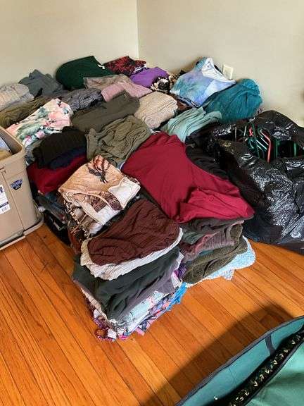 Large lot of sweaters/clothing