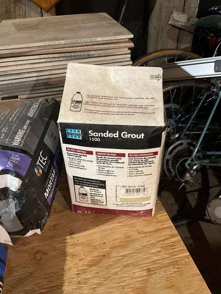 Tiles, grout, mortar mix