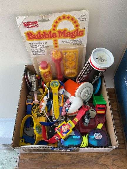Collectible toys lot including character watches