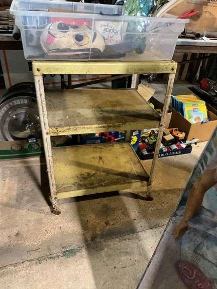Yellow utility cart - no contents
