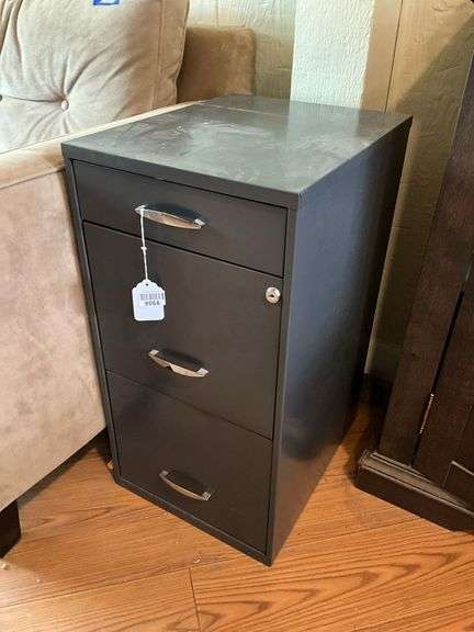 3-drawer metal file cabinet 14x18x27