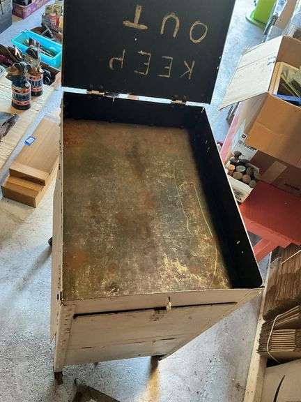 Handcrafted industrial cabinet