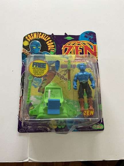 Zen action figure and two comic books