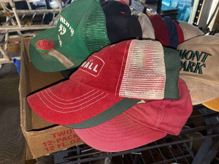 Flat of baseball caps