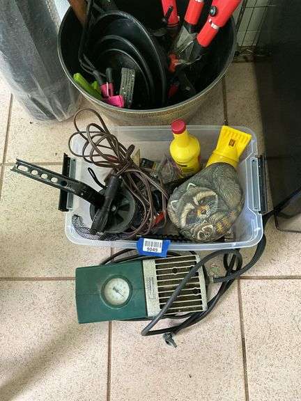 Air compressor, hardware net, garden tools, misc