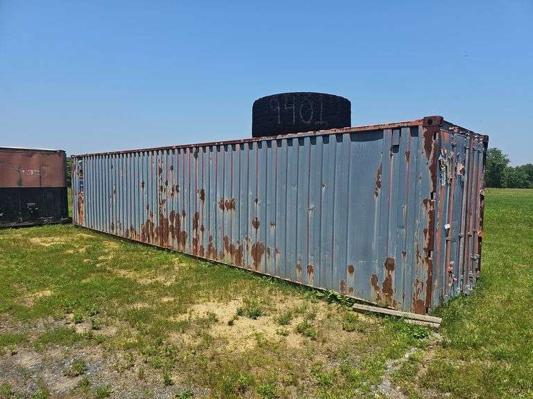 Storage Container, no contents, 40ft x 7ft 7in x 7ft 7in, ***Must be removed during the last 2 hours of scheduled pickup or within 5 business days of auction pickup - Companies who move containers = AC&T (Hagerstown office) - 301-582-2700, Bowman - contact their Hagerstown or Frederick locations