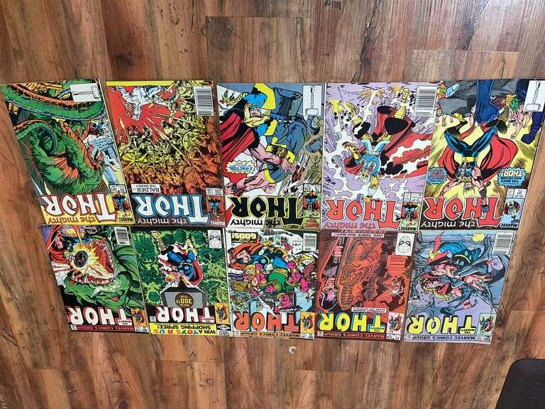 Comic books including: Thor, X-Men