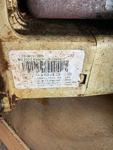Two Stihl chainsaws (MS210 & MS018) - no chains, both were running when last used, but it has been a few years.