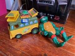 Teenage Mutant Ninja Turtle figure and van