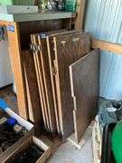 Large workbench (11ft) with doors and shelves, no contents, ***MUST come during last 2 hours of picked up to retrieve this item.