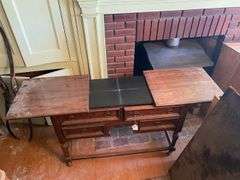 Drexel oak server w/ expanding top 46x19x31