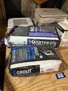 Tiles, grout, mortar mix
