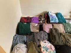 Large lot of sweaters/clothing
