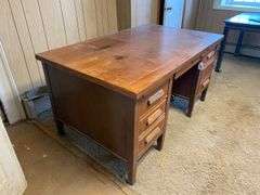 Vintage wooden office desk 60x36x30.5