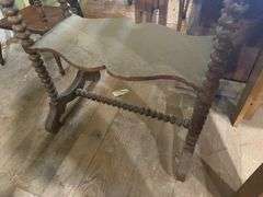 Victorian spool turned lamp stand 29x20x29.5