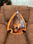 Black Forest Decor wolf plaque