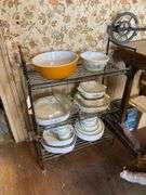 3-tier metal shelf unit - no contents