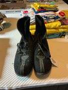 Vintage B.E. Goodrich black suede lace up boots