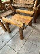 Adirondack style wood leg rest/stool 24x20x15