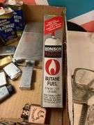 Cigarette lighters, lighter fuel, Camel blender shot glasses