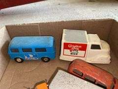 Vintage toy cars and trucks