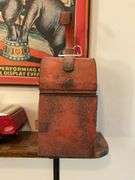 Red railway signal lantern