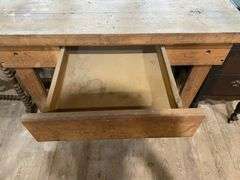 Work stand w/ drawer, two shelves on back section 37.5x22x64.5