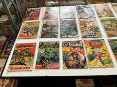 Comic books including: Lois Lane, Captain Storm, Army, Batman