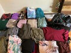 Large lot of sweaters/clothing