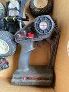 Vintage Gas Traxxs RC car with controller and extra parts