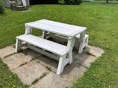 Folding picnic table w/ benches 56x58.5