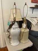 Two ceramic table lamp bases