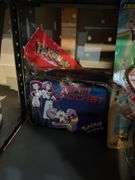 Pokeman cards and tins, Mega Looper stunt flyer in package