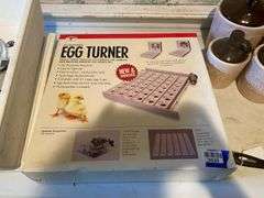 Quail egg incubator and turner