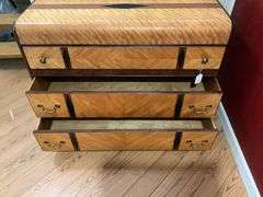 Waterfall chest of drawers w/ fancy veneer 46x20x34