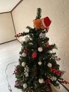 Faux Christmas tree w/ decorations