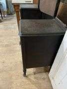 1920s vanity hinged triple mirrors, drop center section 48x18x68