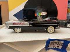 Two model cars: Dale Earnhardt 55 Chevy and Big A Auto Parts 30 year 1963 Corvette