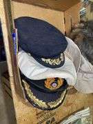 Viking helmet, racoon cap, misc hats
