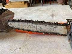 Stihl 031AV chainsaw and bar covers
